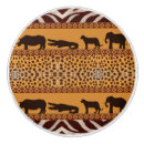 Recherche de motif léopard de boutons et poignées de porte Moderne