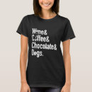 Recherche de chocolat drôle tshirts Chien