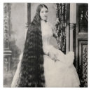 Recherche de longs cheveux photographie Élégance féminine antique