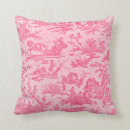 Recherche de toile rose coussins Toile de jouy