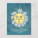 Recherche de visage du soleil cartes postales Fleur
