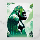 Recherche de gorille sauvage cartes postales Faune