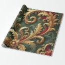 Recherche de motif baroque papier cadeau Fleurs