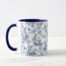 Recherche de bleu cobalt tasses Élégant