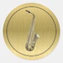 Recherche de musicien de jazz autocollants Saxophoniste