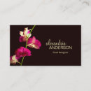 Recherche de orchidée élégante cartes visite Fleuriste