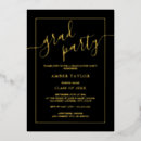 Recherche de black gold graduation invitations Fête