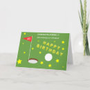 Recherche de boule de golf vœux cartes Sport