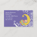 Recherche de baby sitter cartes visite Pour elle