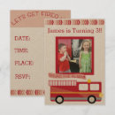 Recherche de de camion de pompiers invitations Simple