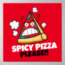 Recherche de pizza drôle posters Mignon