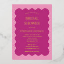 Recherche de magenta bridal shower invitations Coloré