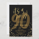 Recherche de black and gold invitations Typographie