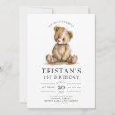 Recherche de boy bear anniversaire invitations Pour tous