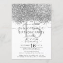 Recherche de noir blanc anniversaire invitations Simple