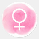 Recherche de symbole femme autocollants Rose