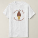 Recherche de crème glacée de chocolat tshirts Cône