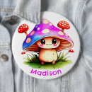Recherche de champignon badges Mignon