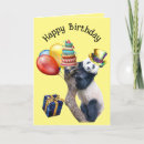 Recherche de panda anniversaire cartes Animal