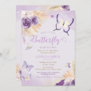 Recherche de purple butterfly baby shower invitations Violet