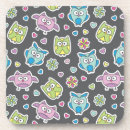 Recherche de dessin hibou dessous de verres Animal