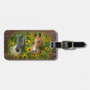 Recherche de cheval bagages étiquettes Fleurs jaunes