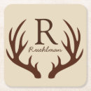 Recherche de cerfs communs dessous de verres Rustique