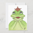 Recherche de prince de grenouille cartes postales Vert