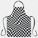 Recherche de damier noir et blanc tabliers Moderne