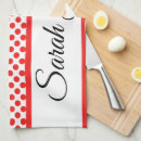 Recherche de rouge pois blanc cuisine linges Coloré