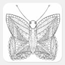 Recherche de style de zen griffonnage autocollants Papillon