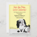 Recherche de chien vintage invitations Aquarelle