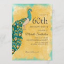 Recherche de de paon anniversaire invitations Turquoise