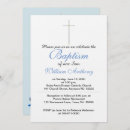 Recherche de gris bleu baptême invitations Élégant