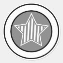 Recherche de gris étoiles autocollants Blanc