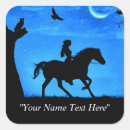 Recherche de cheval et cavalier autocollants Fille