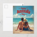 Recherche de drapeau de l australie cartes postales Kangourou