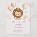 Recherche de baby shower de fille cartes postales Animaux