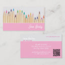 Recherche de crayon de couleur cartes visite Professeur d'art