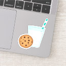 Recherche de puce autocollants Biscuits et lait