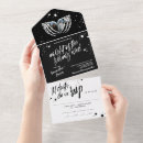 Recherche de de mariage de halloween invitations Noir et blanc
