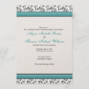 Recherche de teal mariage invitations Chic