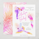 Recherche de perroquet tropical invitations Aquarelle