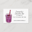 Recherche de smoothies cartes visite Aquarelle