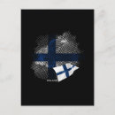 Recherche de drapeau finlande cartes postales Blanc