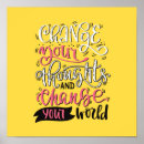 Recherche de pensées positives posters Confiance