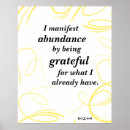 Recherche de abondance posters Affirmations