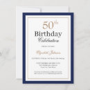Recherche de 11x16 50ans anniversaire invitations Élégant