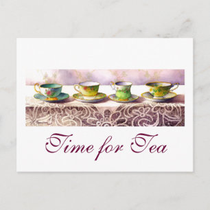 0001 Ligne de la carte postale Teacups