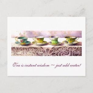 0001 Ligne de Teacups Astrid Alauda Carte postale